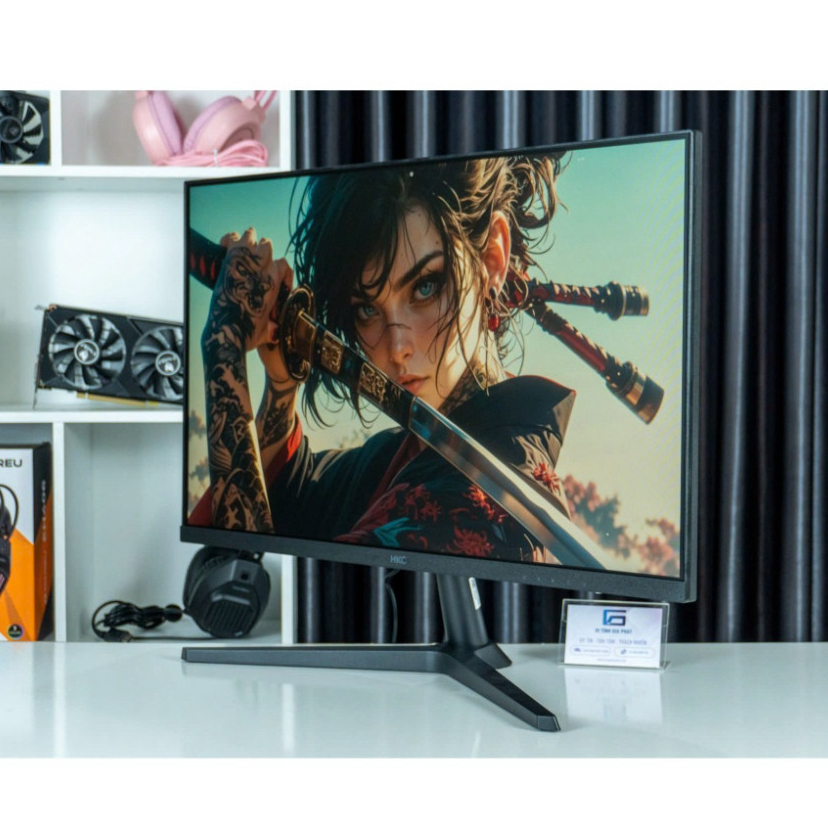 Màn hình HKC phẳng cong FULL VIỀN IPS 75hz 100hz 27 inch in- Chính hãng MB27V9 MB27A9X