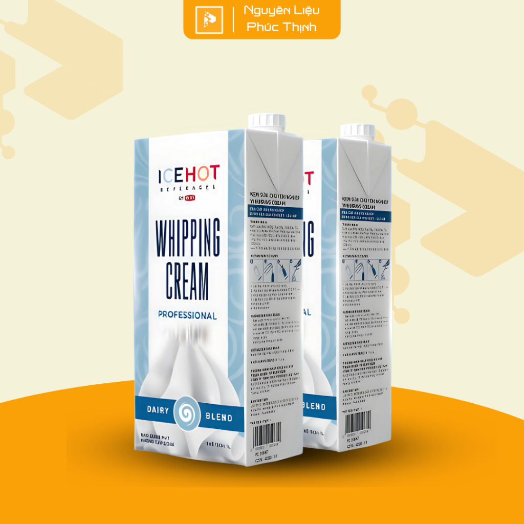 Kem tươi Whipping Cream Professional Icehot 1L