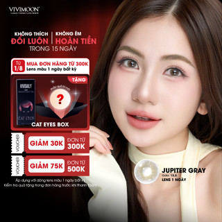 Tổng hợp Lens 1 ngày cận VIVIMOON khóa ẩm 4 màu, độ cận từ 0 đến 8 (Giá 1 chiếc)