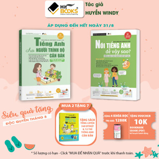 COMBO 2 Sách Nói Tiếng Anh Dễ Vậy Sao Và Tiếng Anh Cho Người Trình Độ Căn Bản - TẶNG KHOÁ HỌC HITBOOKS
