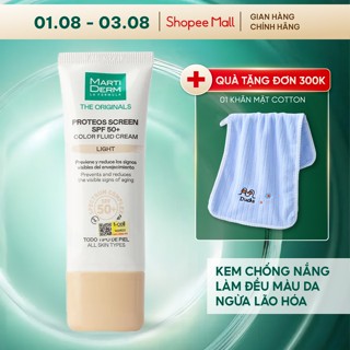 Kem Chống Nắng Làm Đều Màu Da - MartiDerm The Originals Proteos Screen SPF50+ Color Fluid Cream