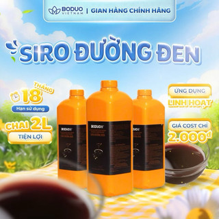 Siro đường đen Boduo chai 2l