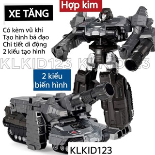Đồ Chơi Mô Hình Robot Biến Hình Xe Tải, Xe Đua, Xe Tăng, Máy Bay, Khủng Long Thông Minh Cho Bé,Thân Hợp Kim Chắc Chắn