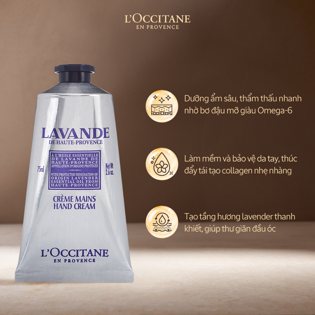 Kem Dưỡng Da Tay L'Occitane Giúp Nuôi Dưỡng Và Bảo Vệ Da Tay Mềm Mịn, Hương Thơm Tinh Tế 75ML | BigBuy360 - bigbuy360.vn