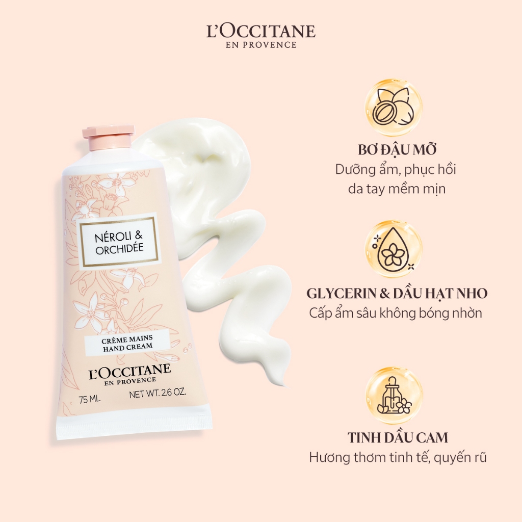 Kem Dưỡng Da Tay L'Occitane Giúp Nuôi Dưỡng Và Bảo Vệ Da Tay Mềm Mịn, Hương Thơm Tinh Tế 75ML | BigBuy360 - bigbuy360.vn