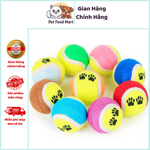 Bóng Tenis Bóng Đồ Chơi Cho Chó Mèo-Pet Food Mart