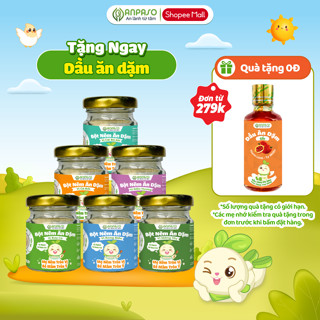 Hạt Nêm Ăn Dặm Cho Bé Anpaso - Gia Vị Ăn Dặm Vị Rau Củ Nấm Hương Rong Biển Cà Rốt Cải Bó Xôi
