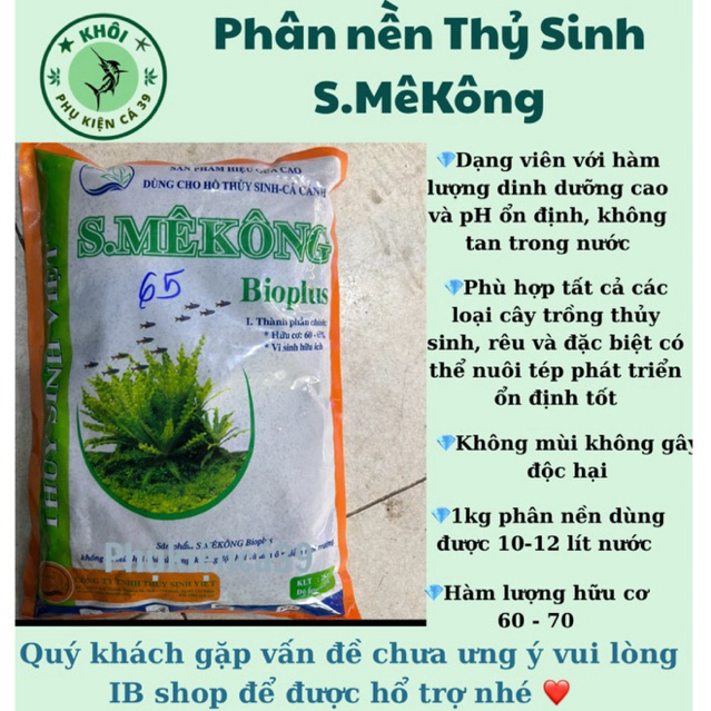 Phân nền thuỷ sinh S MeKong Plus New bao 2kg