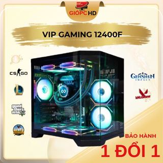 Full Bộ PC Gaming i5 12400f / RTX 3050 6G / Ram 16Gb / SSD 256Gb, Case Gaming, Cây Gaming chơi game
