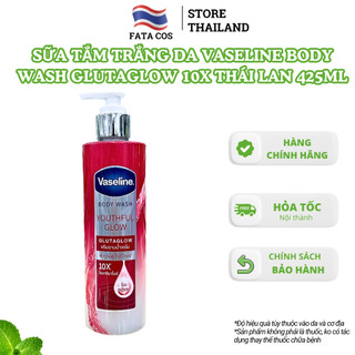  Sữa tắm Vaseline Body Wash GlutaGlow 10X cho da ẩm mượt căng bóng 425ml Thái Lan Fata Co's 