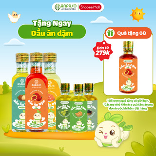 Dầu Ăn Dặm Cho Bé Anpaso - Set 3 dầu Oliu, Óc Chó, Cá Hồi 50ml, 100ml, 150ml - Dầu Chiên Xào 100ml