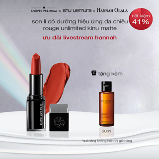 [ shu x Hannah Daily] son lì lâu trôi có dưỡng shu uemura rouge unlimited kinu matte 3.3g