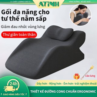 Gối Tựa Lưng Kê Chân 3in1 - Giảm Đau Mỏi Lưng/Chân, Hỗ Trợ Giãn Tĩnh Mạch - Dùng Khi Ngủ/Làm Việc/Xem Phim