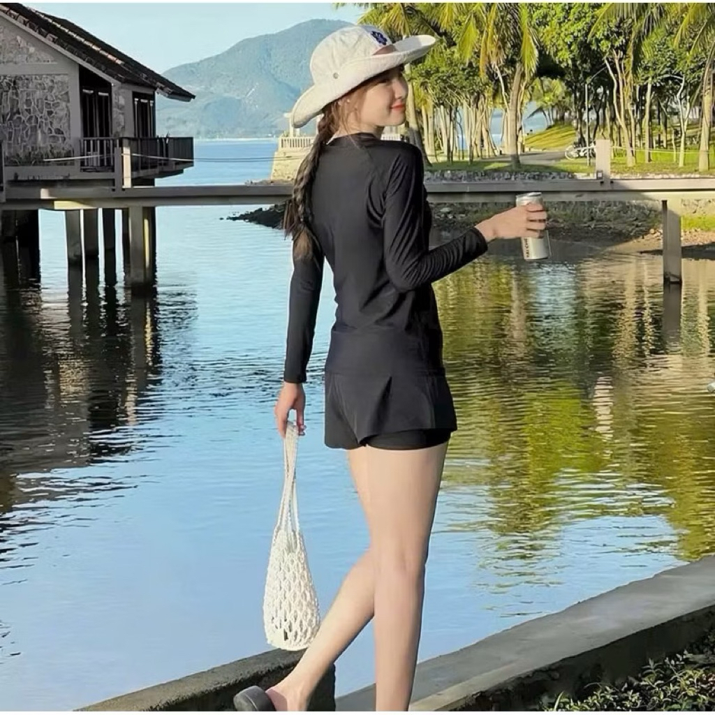 [Size S, M,L,XL] Bikini đồ bơi đi biển 2 mảnh khoá kéo form shot kín đáo kèm quần bảo hộ 2 lớp BIKINI MANILA MS-P04 | BigBuy360 - bigbuy360.vn