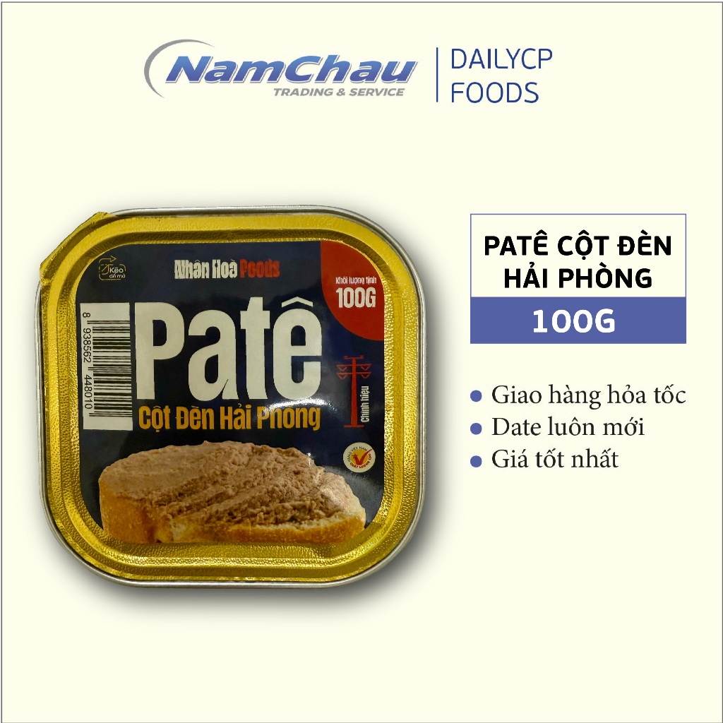 Pate cột đèn Hải Phòng Nhân Hòa Foods [Hà Nội giao hỏa tốc]
