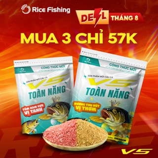 Mồi Câu Cá V5 Toàn Năng Rice Fishing Vị Tanh Vị Thơm Câu Cá Chép, Cá Rô, Cá Trôi 200g MT-16