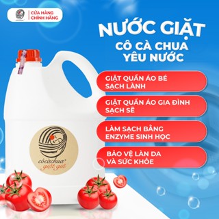 [ 4L ] Nước Giặt Sinh Học cho Quần Áo Gia Đình, Trẻ Em Thiên Nhiên An Toàn Lành Tính Cô Cà Chua Yêu Nước YN