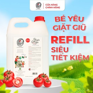    10L   Refill Nước Giặt Quần Áo Trẻ Em Đồ Lót Quần Áo Gia Đình Thiên Nhiên Cô Cà Chua An Toàn Cho Mẹ Bé BY 