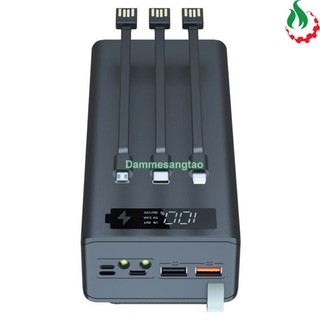  Vỏ box sạc dự phòng 16 cell 18650 sạc nhanh 22W có lò xo  Không có pin  