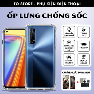 Ốp lưng Realme 7, 7i, 7 Pro Silicon dẻo trong chống sốc 4 cạnh bảo vệ camera | Ốp lưng chống sốc