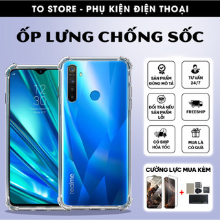 Ốp lưng Realme 5/5S, 5 Pro, 5i, C3, C3i Silicon dẻo trong chống sốc 4 cạnh bảo vệ camera | Ốp lưng chống sốc