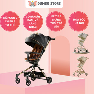   Ship Hoả Tốc  Xe đẩy cao cấp K8 cho bé từ 3 tháng có bàn ăn dặm tặng kèm khay để bình sữa DUMBO STORE 