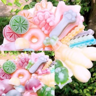  500g Kẹo Sáp Trái Cây Nhiều Vị Hình Kẹo Sáp Ong Nhân Siro Chảy HOÀN THẠCH STORE 