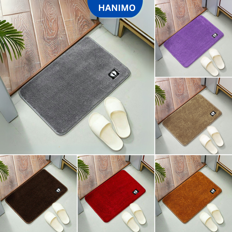 Thảm chùi chân, lau chân siêu thấm, lông cừu mềm mại, dùng cho nhà tắm nhà bếp - HANIMO HA06