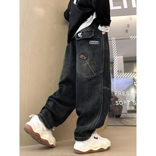 Quần jean cho bé co giãn quần bò cho trẻ em quần dài bé trai size đại