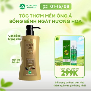 Dầu gội dược liệu Nguyên Xuân Bồng bềnh 350ml - Ngát hương hoa, da đầu dầu bết.(Khuyến mại thêm 35ml giá không đổi)