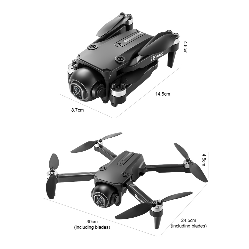 Flycam Drone i5 PRO - Động cơ không chổi than - cảm biến tránh va trạm , Camera sắc nét HD | BigBuy360 - bigbuy360.vn