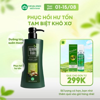 Dầu Gội Dược Liệu Nguyên Xuân Xanh 350ml - Dưỡng Tóc (Khuyến mại thêm 35ml giá không đổi)