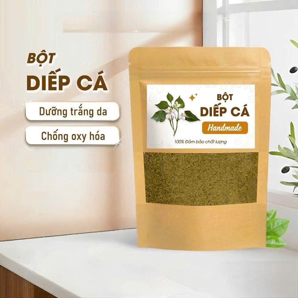 Bột Diếp Cá sấy khô chuyên dùng dưỡng da Mụn ẩn - Sáng da - Mờ thâm