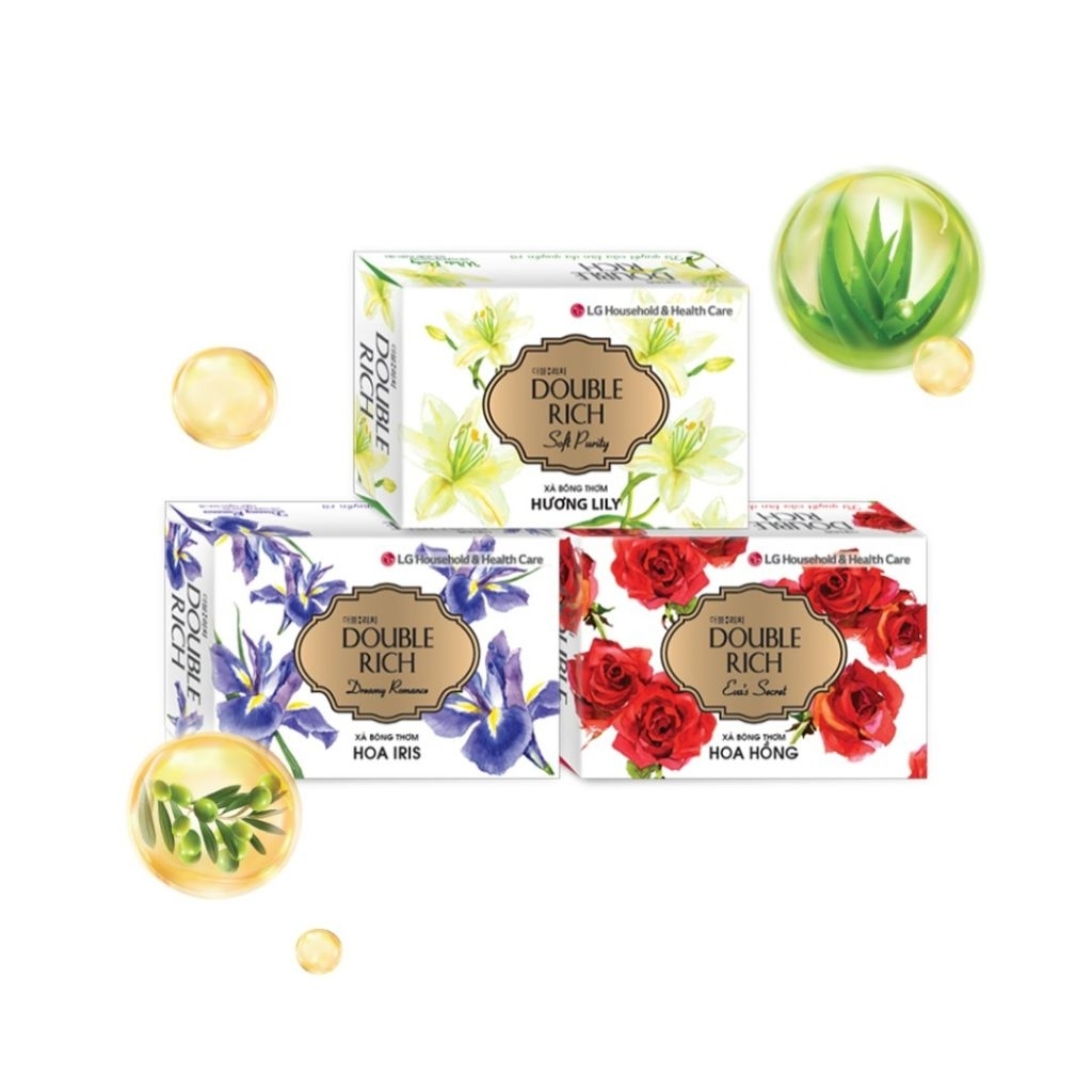 Xà bông cục Double Rich 90g