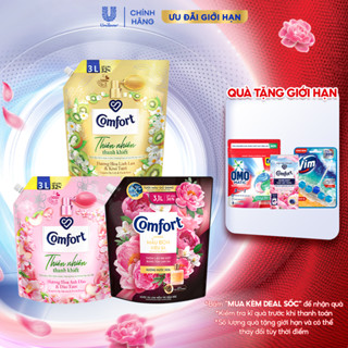 Nước Xả Vải Comfort Thiên Nhiên Thanh Khiết Túi 3.0L/3,1L