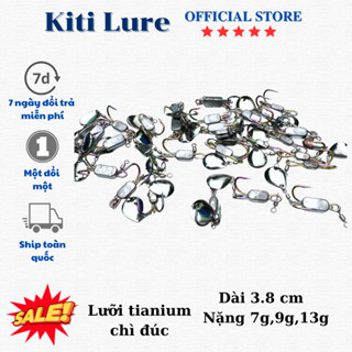 Lưỡi Titan chì đúc dành cho nhái hơi dài 2.8cm, 3.5cm & 3.8cm nặng 7g, 9g, 12g đầy đủ phụ kiện