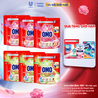 Combo 3 túi viên giặt tiện lợi OMO 3 trong 1 (30 viên/50 viên)
