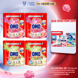 Combo 2 túi viên giặt tiện lợi OMO 3 trong 1 (30 viên)