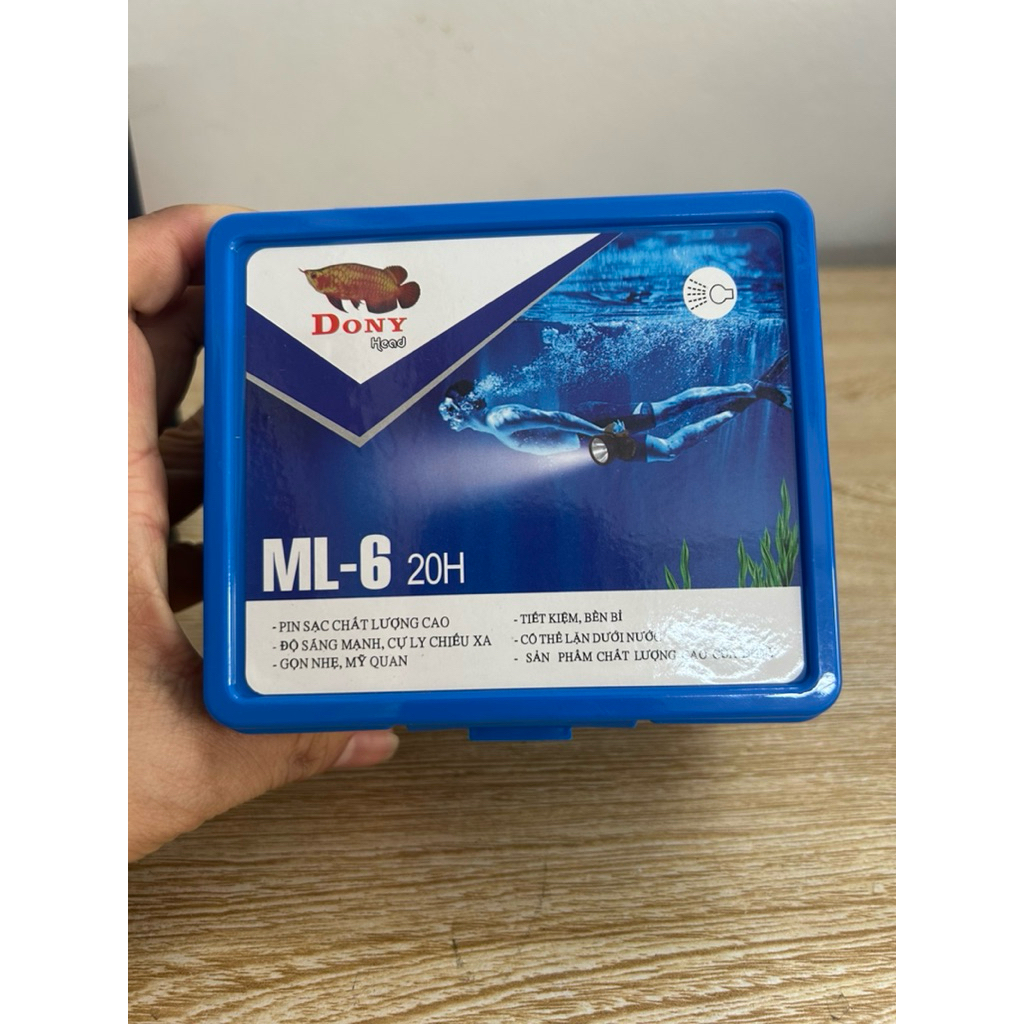 ĐÈN ĐỘI ĐẦU CHỐNG NƯỚC SIÊU SÁNG ML6-DONY (THAONGOC)