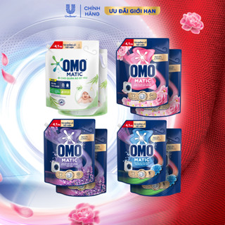 Combo 2 Túi Nước giặt OMO Matic Cửa trước 4,1kg/túi