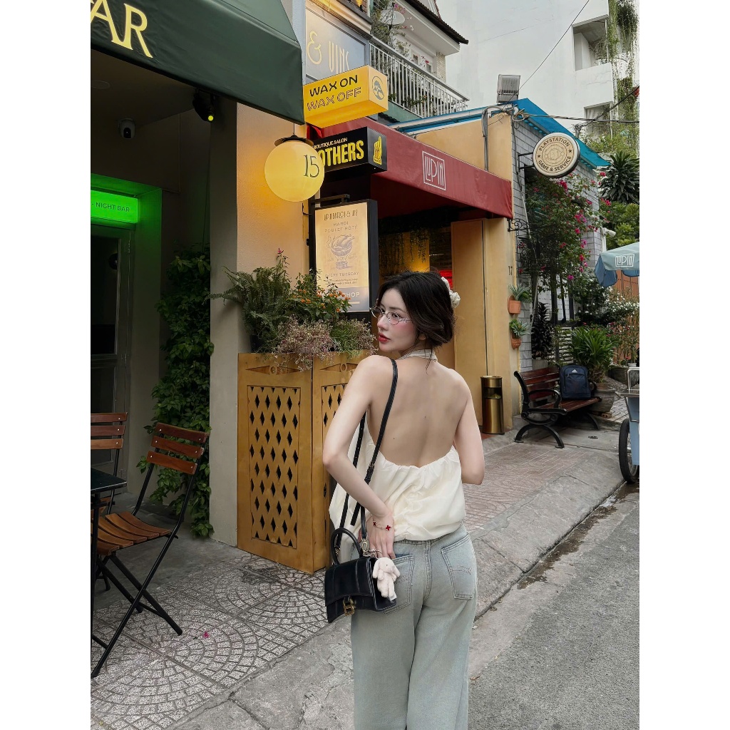 THE QUẠO - Quần Jeans Nữ Lưng Cao Ống Suông Dáng Dài Thêu Túi R0910_536 | BigBuy360 - bigbuy360.vn