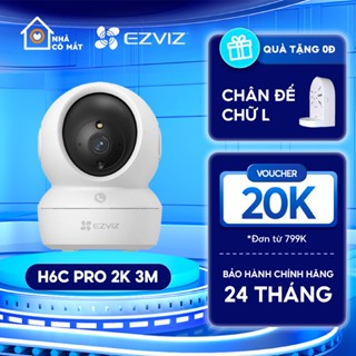Camera EZVIZ Trong Nhà H6C/C6N PRO 2K 3MP Độ Phân Giải Cao, Quét 360 Độ, Đàm Thoại 2 Chiều, BH 24 Tháng