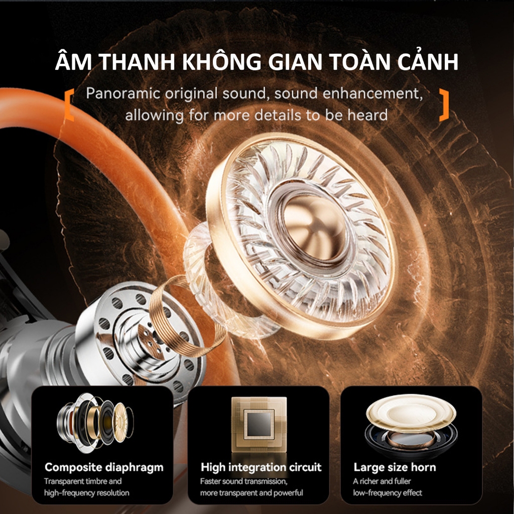 Tai nghe thể thao Bluetooth Poermax M113, Tai nghe Open-ear đeo thoải mái pin dùng lâu có micro | BigBuy360 - bigbuy360.vn