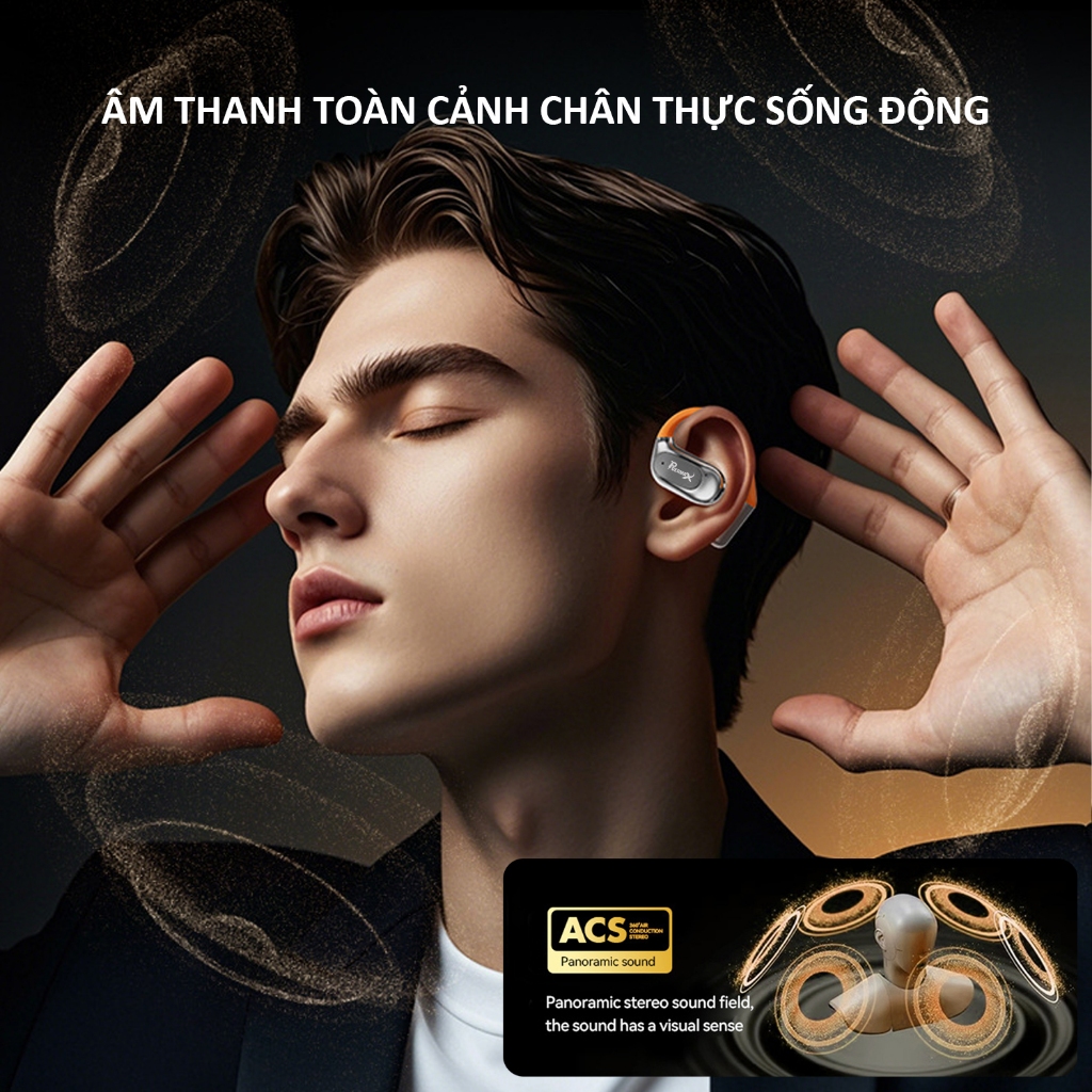 Tai nghe thể thao Bluetooth Poermax M113, Tai nghe Open-ear đeo thoải mái pin dùng lâu có micro | BigBuy360 - bigbuy360.vn