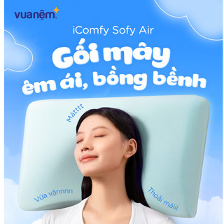 Gối nằm memory foam iComfy Sofy Air - Gối foam, Gối công thái học, gối ngủ êm Vua Nệm