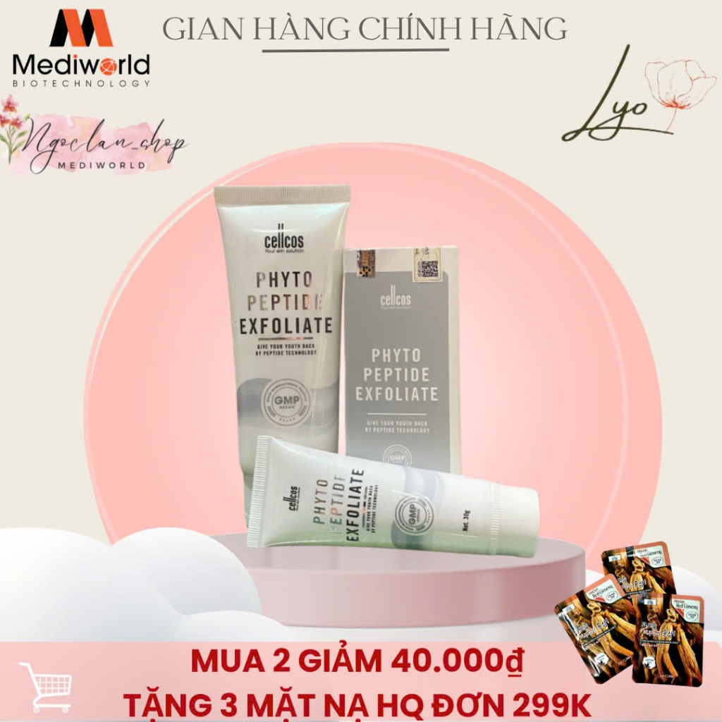 [ Mặt ] Tẩy da chết PHYTO PEPTIDE EXFOLIATE MEDIWORLD