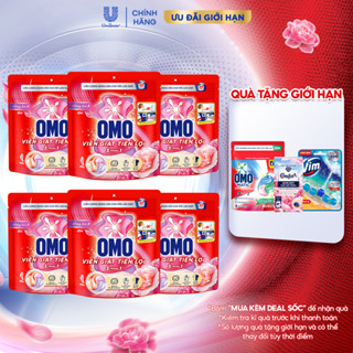 Combo 6/10 túi viên giặt tiện lợi OMO 3 trong 1 (30 viên/50 viên)