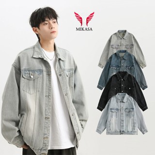 Áo Khoác Jean Nam Jacket Demin Wash Màu Retro Chất Vải Dày Dặn Cao Cấp Đứng From Unisex LUCY MALL