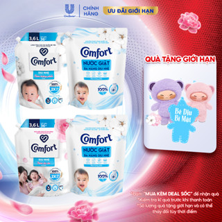 Combo Nước giặt Comfort đa năng dịu nhẹ và Nước xả vải Comfort Dịu nhẹ 3.1kg+3.6L