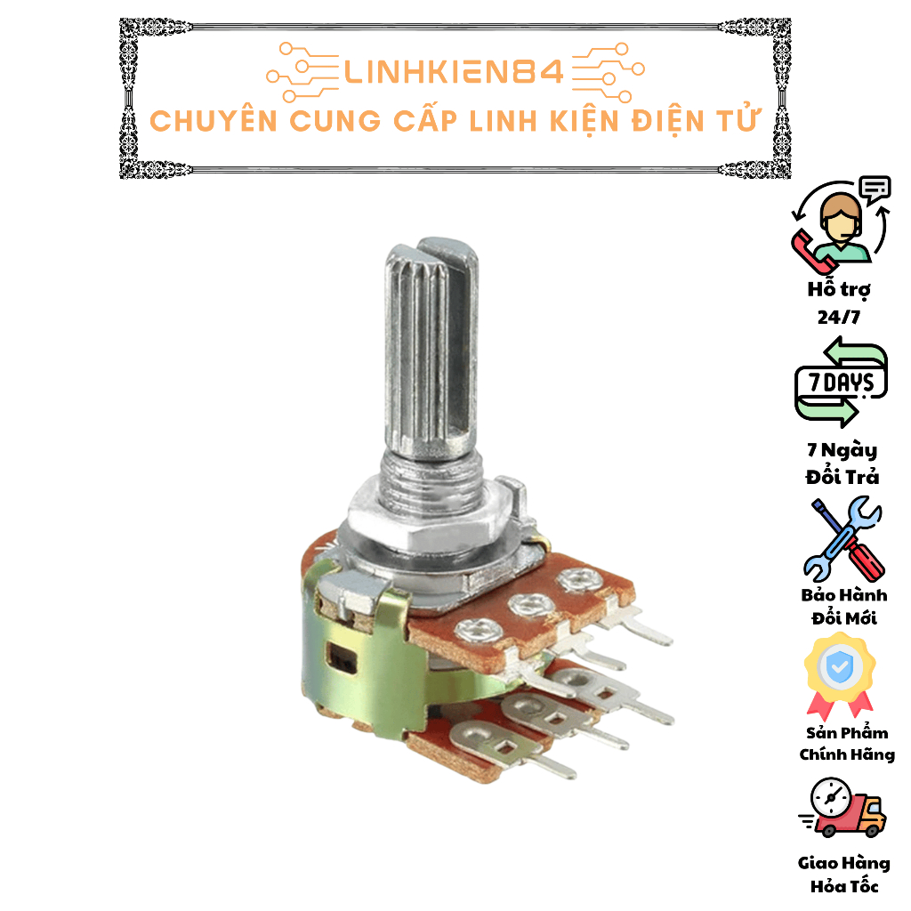 SP0079_Hỏa Tốc _Triết Áp Điều Chỉnh WH148 6 Chân Đủ Loại ( 1K / 2K/  5K / 10K / 20K / 50K / 100K / 250K/ 500K/ 1M )